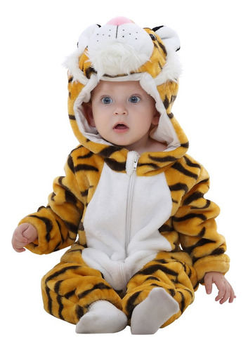 Disfraz De Tigre De Franela Para Bebé De 18-24 Meses