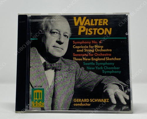 Walter Piston - Symphony No 4 Serenata For Orchestra Cd 1992 (Usado)