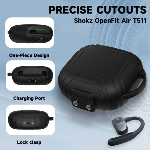 2pcs Para Shokz Openfit Air T511 Funda Protectora Silicona
