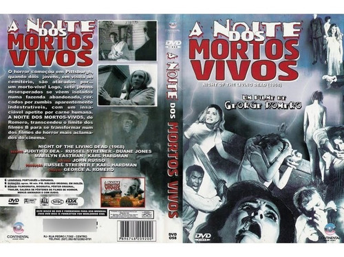 A Noite Dos Mortos Vivos 1968 Dvd Original Lacrado