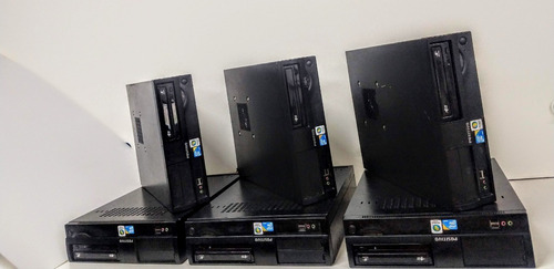 Lote 2 Computadores Positivo+teclado+mouse+monitor+cabos (Usado)