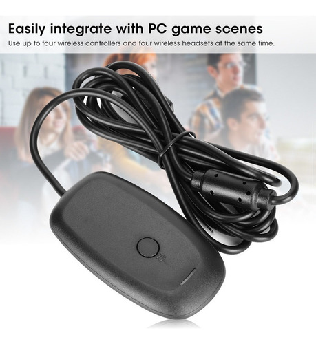 Pc Receiver Gaming Controller Adaptador Sem Fio Console Para