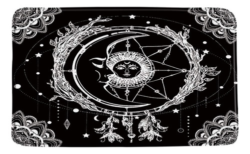 Amfd Sun Moon - Tapete De Bano Con Diseno Vintage De Mandala