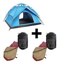 Comprar Combo Carpa 3\u002F4 Personas Autoarmable + 2 Bolsas De Dormir