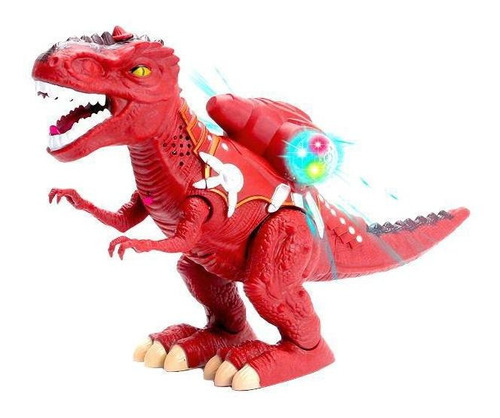 Dinossauro Brinquedo Anda Tiranossauro Rex Som Luz E Fumaça