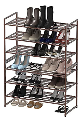 Simple Houseware Zapatero Apilable Con Panel De Metal De 3 N