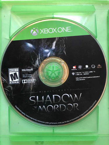 Imagen 1 de 1 de Shadow Of Mordor Xbox One