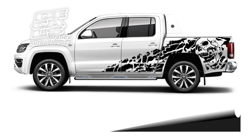 Calco Vw Amarok Skull Decoracion Calavera Juego