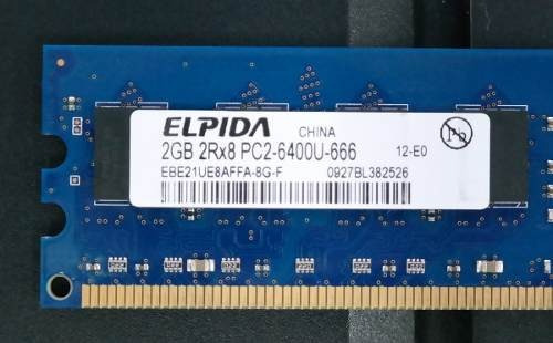 Memoria RAM  2GB 1 Elpida EBE21UE8AFFA-8G-F