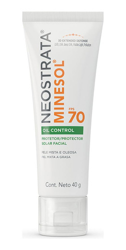 Protetor Solar Fps70 Minesol Oil Control 40g Neostrata