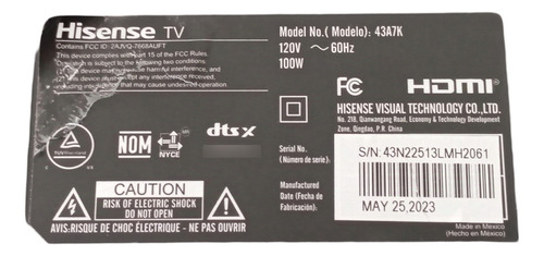 Modulo Wifi Hisense 43a7k Zdgf7668au-t (Usado)