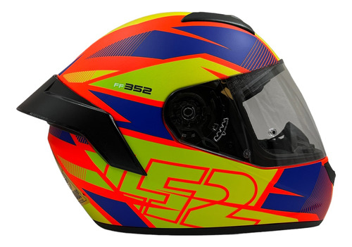 Casco Integral Ls2 Ff352 Axtro Matt Red Yellow