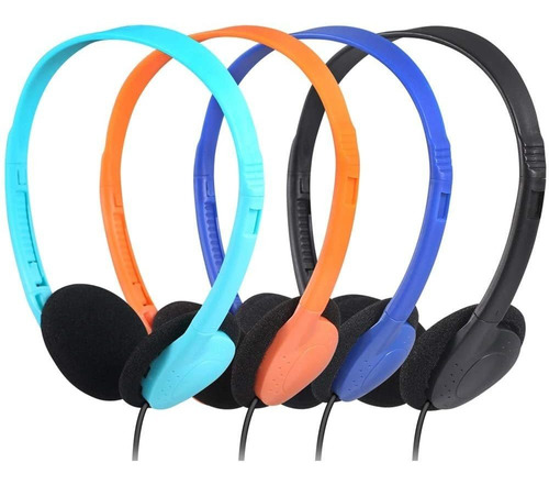 Auriculares A Granel Para Niños En El Aula, Multicolor...