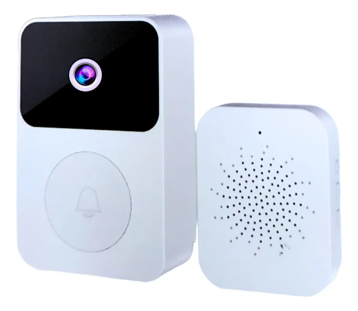 Campainha Inteligente Kapbom X9 Sem Fio Com Câmera Áudio à Prova D'Água Wi-Fi