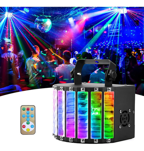 Luces De Fiesta Con Proyector Láser Dj Con Control Remoto