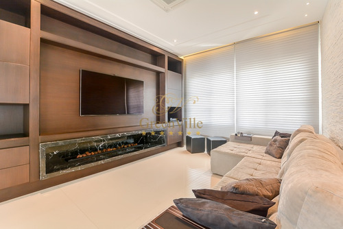 Imagem 15 de 30 de Casa De Luxo Com Piscina, 4 Suítes, 10 Vagas De Garagem Com 654m² De Área Útil À Venda Por R$ 4.900.000,00, Jardim Social, Curitiba, Pr - Pr - So0084_green