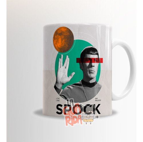 Taza De Cerámica Star Trek Spock Planetas