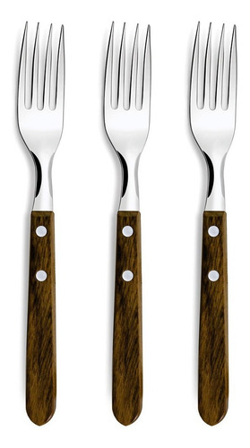 Set Tenedores X3 Simonaggio Cucina Mia Mango De Madera Febo