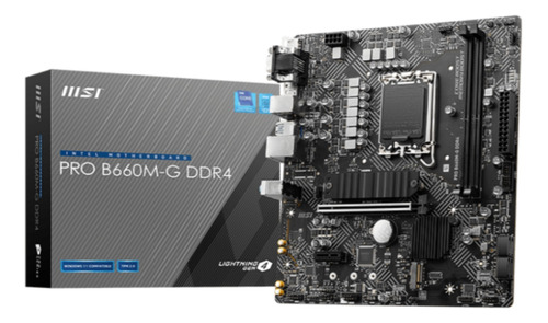 Motherboard Msi Pro-b660m-g Ddr4 S1700 12va Gen Ddr4 Pcie4