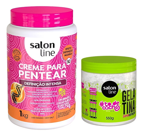Kit Definicao Gelatina #todecacho + Creme Para Pentear 1 Kg