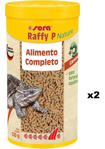 Kit Raffy P Nature 220g/1 L Alimento Base Tartaruga Aquát X2