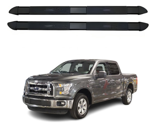 Estribos Ford F150 Lobo Doble Cabina 2004 A 2014 Negro