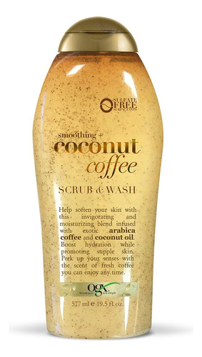 Jabón Líquido Corporal Ogx Coconut Coffee Exfoliante 577ml