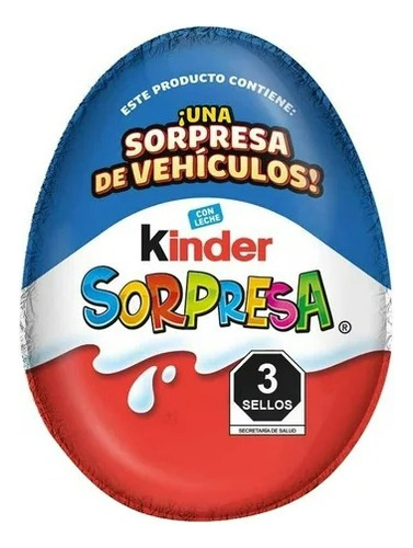 Huevo De Chocolate Kinder Sorpresa Para Niño 20 G