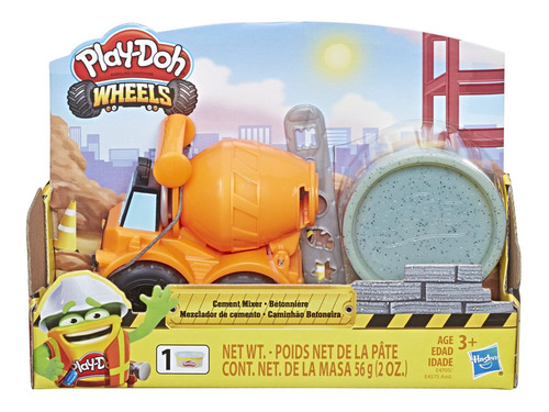 Play-doh Wheels - Camión De Cemento Pequeño Con 1 Lata Color Multicolor