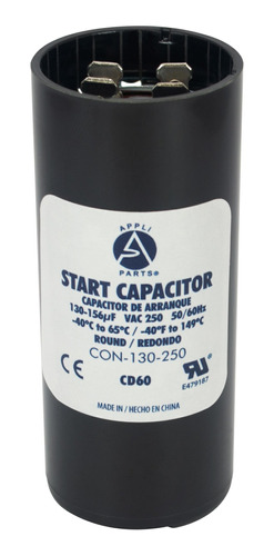Condensador/ Capacitor De Arranque   130-156 Mfd 250v