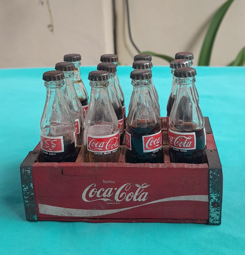 Antiguo Cajoncito De Madera De Coca Cola 