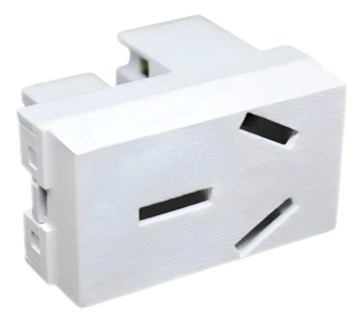 Modulo Toma 20a Jeluz Platinum Tomacorriente Blanco Pack X4 Blanco