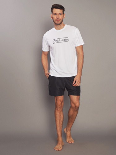 Polera Rash Guard Blanco Calvin Klein