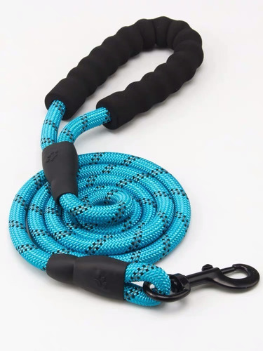 Correa Para Perro Grande Resistente Fuerte 1.8mts Color Azul