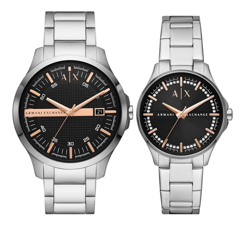 Duo De Relojes Armani Exchange Para Dama Y Caballero Ax7132