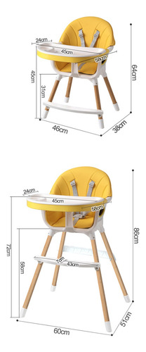 Silla De Comer Voyage Vg-160 Pink 2 En 1