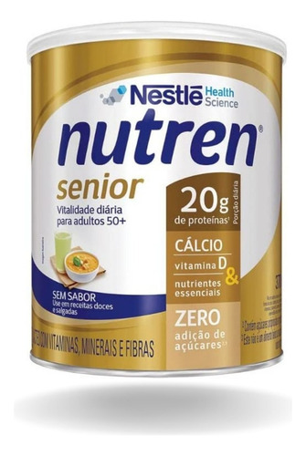 Nutren Senior Composto Lácteo Baunilha E Sem Sabor Lata 740g