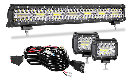 Barra De Luz Led Terrain Vision De 20 Pulgadas 420 W Triple.