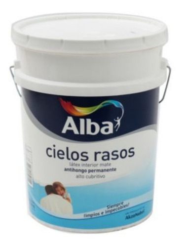 Pintura Antihongo Interior Alba Latex Cielo Raso X 10 Lts