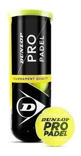 Tubo Pelotas Padel Dunlop Tournament Quality X3 Profesional