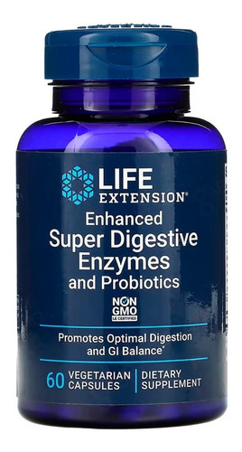 Life Extension Enzimas Digestivas Y Probióticos 60 Cápsulas