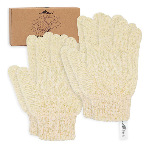 Myhomebody Guantes De Ducha, Guantes De Baño Para Exfoliac.