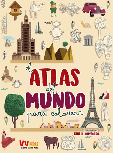 Atlas Del Mundo Para Colorear - Aa,vv