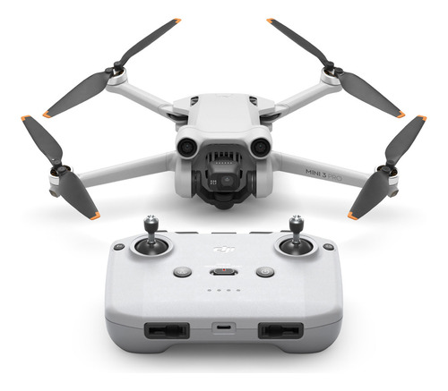 Mini drone DJI Mini 3 Pro Fly More Combo com câmera 4K cinza 5.8GHz 3 baterias controle RC-N1 sem tela