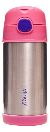 Garrafa Térmica Inox - Rosa - Clingo