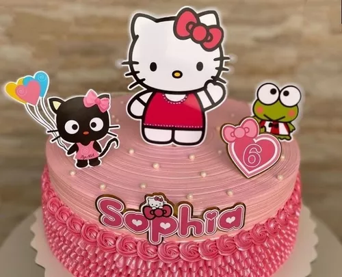 Toppers Cake Adorno Para Torta Hello Kitty | Cuotas sin interés