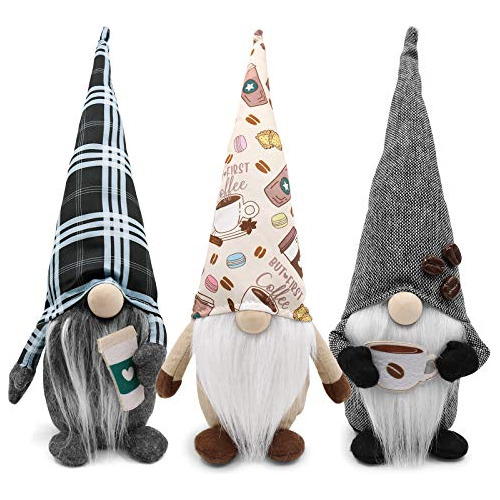 Café Gnomes Café Bar Decoración Yeso Swedish Tomte F6l7z