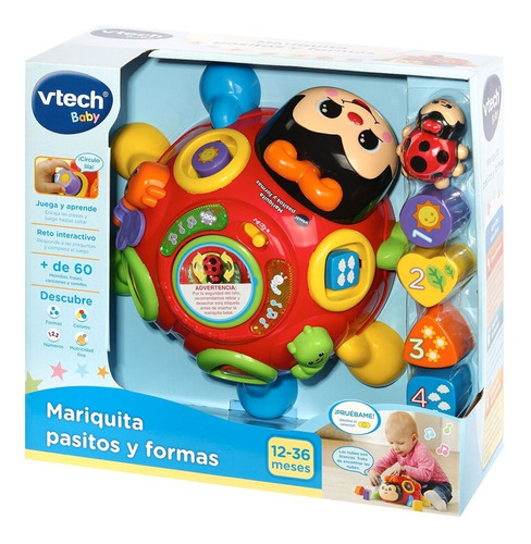 Mariquita Vtech Pasitos Y Forma Con Luz Y Sonido 522322