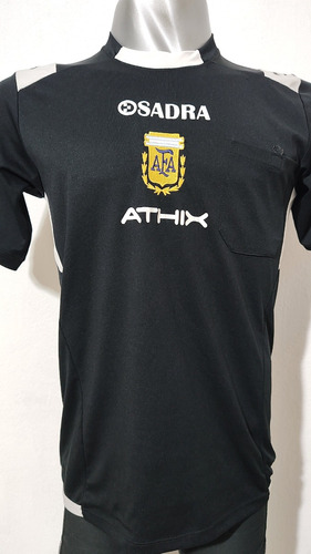Camiseta De Árbitro Sadra Argentina Athix Negra
