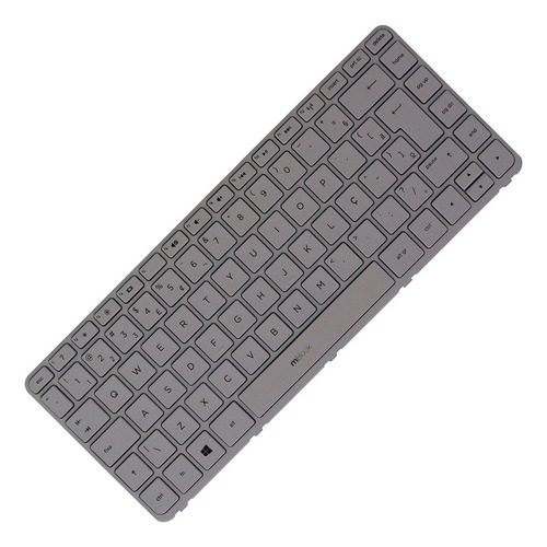 Teclado Para Hp Pavilion 14-r050br 14-r051br Branco Br Idioma Português Brasil